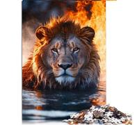 Le Tableau 100% recyclé de qualité supérieure Lions de feu sur Le lac pour Adultes, 1 000 pièces, est idéal comme Cadeau pour Toute la Famille et Mesure 10,27 x 14,96 Pouces.