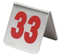 Le Tableau de tente d'acier inoxydable numérote 2x2x2 pouces plusieurs gammes de nombres(1-40)