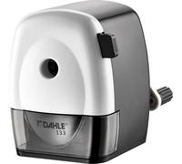 Le Taille Crayon Dahle 133 (à manivelle, pointe réglable, pour diamètres jusqu'à 11.5 mm) Blanc Noir