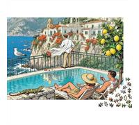 Le talentueux M. Ripley Côte Italienne Puzzle en Bois Imperméable Puzzles De 1000 Pièces pour Adultes Cadeaux Impossible Jeux Éducatifs