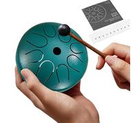 Le Tambour en Acier à Languettes pour les,Instrument de Percussion Éthéré à 8 Notes,Tambour de bien-être en acier | pour le Soulagement du Stress, la Relaxation, les Musiciens Débutants, les Adultes
