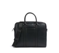 Le Tanneur Charles Porte-document noir, cuir lisse, homme