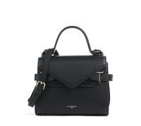 Le Tanneur Emilie Sac bandoulière noir, cuir de vache gaufré, femme
