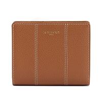 Le Tanneur, Petit Portefeuille, Porte Monnaie, en Cuir grainé, Juliette, Femme, 3 Poches Plates, Soufflet, Poche zippée Monnaie, 4 Compartiments Cartes, Poche Plate arrière, Porte Cartes, Anti RFID