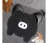 Le tapis de bain en silicone massant, le tapis pour laver les pieds en silicone et l'appareil pour laver les pieds dans la salle de bain ont les fonctions de nettoyage et (noir, 45cm)