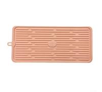 Le tapis en silicone sur mesure pour bases de cafetière offre une défense ciblée contre les dangers courants de la cuisine tels que les rayures de chaleur et les anneaux d'humidité (rose)