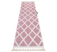 Le tapis, le tapis de couloir BERBERE TROIK rose - pour la cuisine, l'antichambre, le couloir rose 60x200 cm