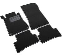 Le Tapis Voiture, sprint02905, Tapis Moquette Noire antidérapant, Bord Bicolore, salvatacco renforcé en caoutchou
