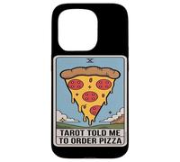 Le Tarot m'a Dit de Commander Une Pizza Carte Humoristique Coque pour iPhone 15 Pro
