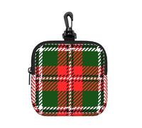 Le Tartan du Clan Stewart et Les Arts,Pochette de Rangement carrée à Fermeture éclair, Porte-Monnaie en néoprène, Petit Portefeuille, Pochette à Monnaie, Porte-Monnaie