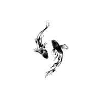 Le Tatouage Temporaire De Poisson Rouge Dure Jusqu’à 15 Jours, Autocollant Semi-permanent Imperméable Autocollants longue durée