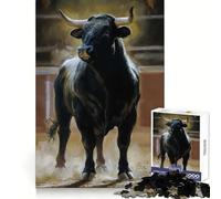 Le Taureau Invaincu Puzzle de 1000 pièces pour Adolescents Stimule la mémoire Divertissement Relaxant Bords précis Cadeau attentionné 50x75cm