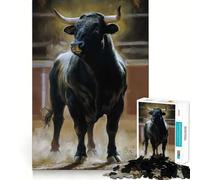 Le Taureau Invaincu Puzzle de 1000 pièces pour Adolescents Stimule la mémoire Divertissement Relaxant Bords précis Cadeau attentionné 50x75cm