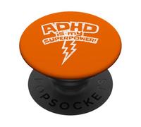 Le TDAH est ma Superpuissance PopSockets PopGrip Adhésif