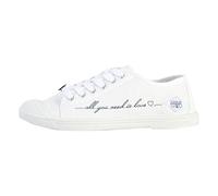 Le Temps des Cerises, Basic02 Love, Femme Basket_Mode_Basse Blanc EU40 UK7-40 EU