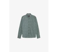 Le Temps Des Cerises Chemise 'Evans' turquoise / jaune / noir / blanc, Taille M