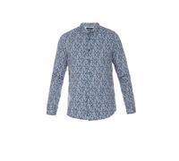 Le Temps Des Cerises Chemise 'Fusar' bleu foncé / rose / blanc cassé, Taille XXL