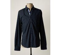 le temps des cerises chemises homme de couleur bleu S