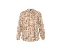 Le Temps Des Cerises Chemisier 'Talou' beige / camel / vert / mûre, Taille XS