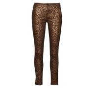 Le Temps Des Cerises Pantalon chino 'FLEXO' marron / rouille / noisette, Taille 40