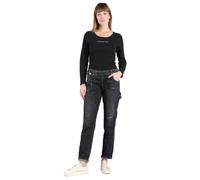 Le Temps des Cerises Jeans 200/43 boyfit Chara Destroy Noir N°1