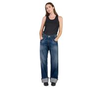 Le Temps des Cerises Jeans 400/28 Loose Revers Taille Haute Bleu N°2