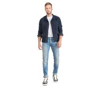 Jeans ajusté stretch 700/11, longueur 34 bleu en coton Leo Bleu 29