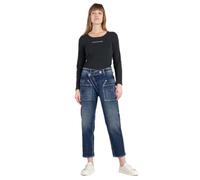 Le Temps des Cerises Jeans boyfit Cosy Pocket 7/8ème Destroy Bleu N°2