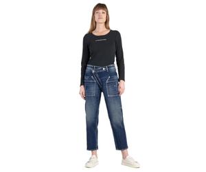 Le Temps des Cerises Jeans boyfit Cosy Pocket Bleu foncé