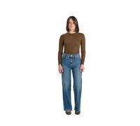 Le Temps des Cerises Jeans Regular Large Revers Bleu Moyen
