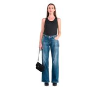 Jeans wide leg femme Le Temps des cerises Lauryn N°3 Bleu 26