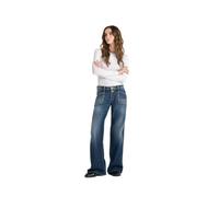 Le Temps des Cerises Jean Femme Lauryn OTA Wide Leg Bleu Taille 28