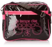 Le Temps des Cerises Rumba 1, Sac bandoulière, Multicolore (Noir/Rose), Taille unique