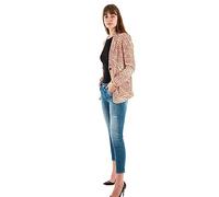 Le Temps des Cerises Veste blazer Mena à motif orange et noir