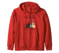 Le Temps passé avec Les Chats et Les Guitares n'est jamais Perdu Sweat à Capuche