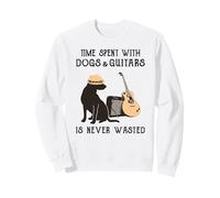 Le Temps passé avec Les Chiens et Les Guitares n'est jamais Perdu Sweatshirt