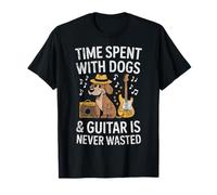 Le Temps passé avec Un Chien et des Guitares n'est jamais Perdu à dire T-Shirt