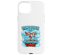 Le Temps Passe Vite Quand on s'amuse 1 Flying Cute Birthday 1st Bday Coque pour iPhone 15 Plus