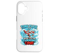 Le Temps Passe Vite Quand on s'amuse 1 Flying Cute Birthday 1st Bday Coque pour iPhone 16 Plus