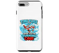 Le Temps Passe Vite Quand on s'amuse 1 Flying Cute Birthday 1st Bday Coque pour iPhone 7 Plus/8 Plus