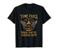 Le Temps Vole Lorsque Vous Avez Un Design d'horloge au Rhum T-Shirt