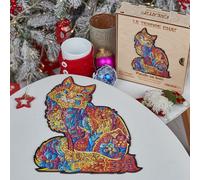 Puzzle en bois - Tendre Chat - 119 pièces