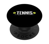Le tennis est ma saison préférée PopSockets PopGrip Adhésif