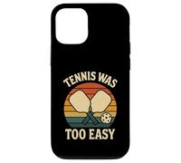 Le Tennis rétro pour Joueur de Pickleball était trop Facile Coque pour iPhone 12/12 Pro