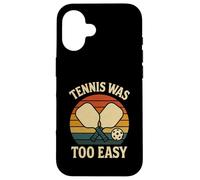 Le Tennis rétro pour Joueur de Pickleball était trop Facile Coque pour iPhone 16
