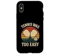Le Tennis rétro pour Joueur de Pickleball était trop Facile Coque pour iPhone X/XS