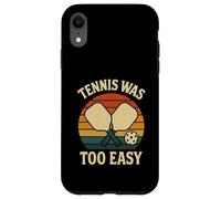 Le Tennis rétro pour Joueur de Pickleball était trop Facile Coque pour iPhone XR