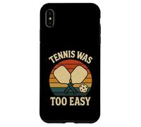 Le Tennis rétro pour Joueur de Pickleball était trop Facile Coque pour iPhone XS Max