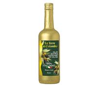 Le Terre di Colombo - Bouteille d'Huile d'Olive Extra-Vierge 100 % Italienne - Emballage doré - 0.75 L