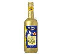 Le Terre di Colombo - Bouteille d'Huile d'Olive Extra-Vierge D.O.P. Riviera Ligure - Riviera dei Fiori - Emballage doré - 0.75 L